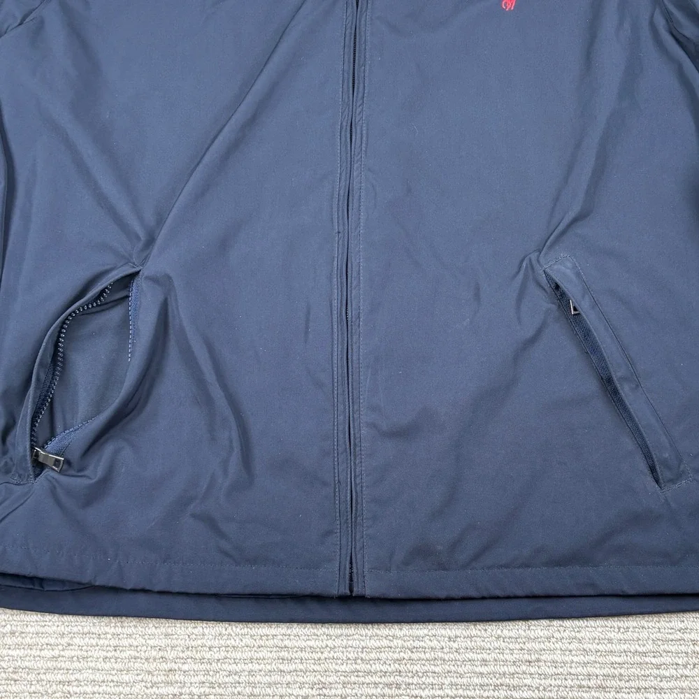 Polo Ralph Lauren Pack Hooded Windbreaker Jacket Mens‎ XXL Navy Blue VTG